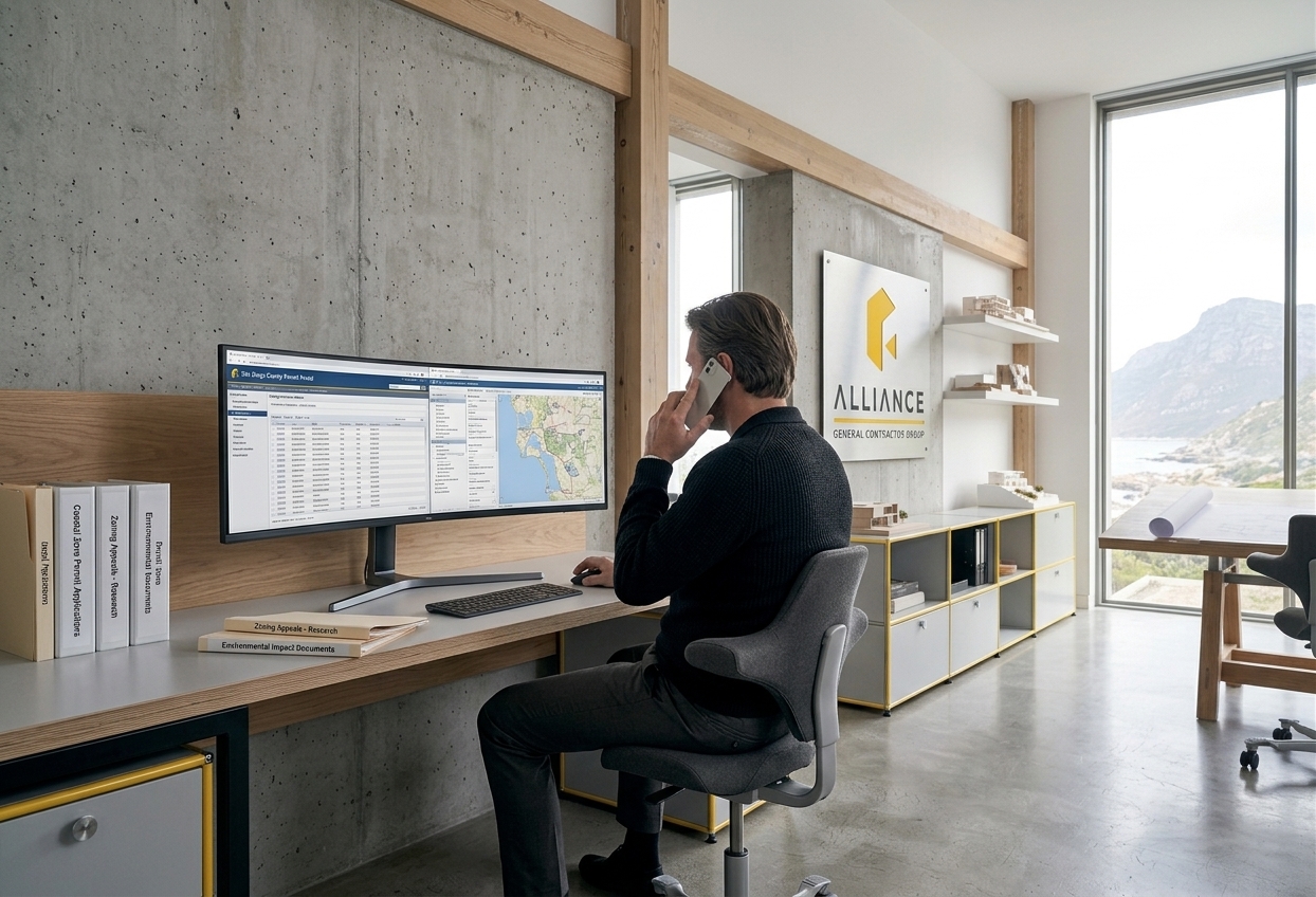 Strategic planning and research for construction project